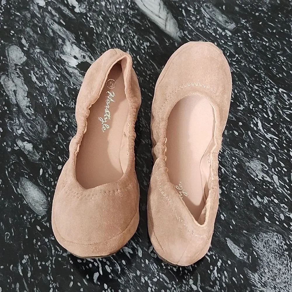 BRAND NEW HERSTYLE WOMEN'S BALLET FLATS SOFT ROUND TOE COMFORTABLE FLAT SHOES - Picture 4 of 14